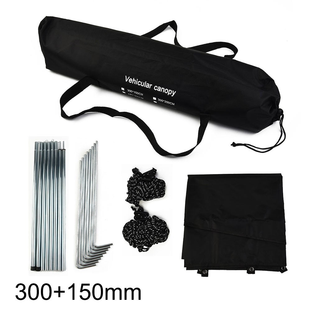 Black Waterproof Sun Canopy Awning For Motorhome Van Campervan Suv 6 Minute Setup Side Door Access Fits Most Vans And Suvs - Walmart Supplies