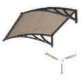 thumbnail image 1 of Awning for Door Entrance,32x40 in Window Awnings for Doors Canopy Polycarbonate Cover Patio Door Awning UV Rain Snow Sunlight Protection Hollow Shee, 1 of 8