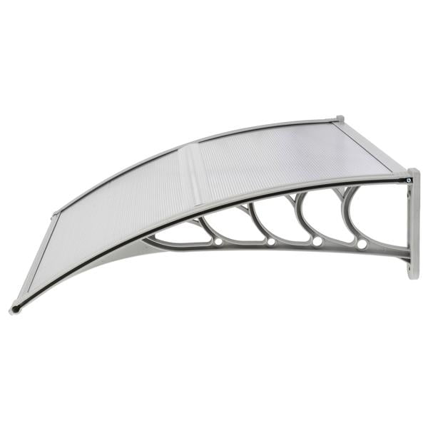 Awning for Door & Window,120x38 inch,Polycarbonate Cover,UV,Rain,Snow