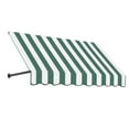 thumbnail image 1 of Awntech 10.375 ft Dallas Retro Fixed Awning Acrylic Fabric, Forest/White Stripe, 1 of 5