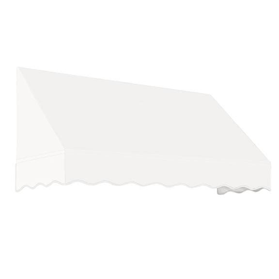 Awntech 10.38 Ft San Francisco Closed-Sided Fixed Awning Canopy (124.5in x 24in x 36in), White