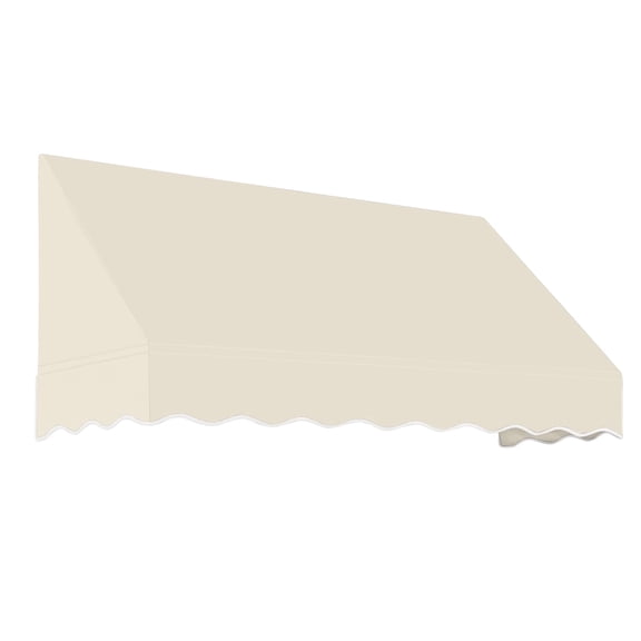 Awntech 10.38 Ft San Francisco Closed-Sided Fixed Awning Canopy (124.5in x 24in x 42in), Linen