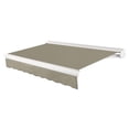 thumbnail image 1 of Awntech 10 Ft Key West Left Motorized Heavy Duty Patio Retractable Awning with Cassette (120in x 9.38in x 96in), Burlap Sack, 1 of 6