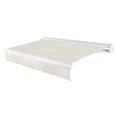 thumbnail image 1 of Awntech 10 Ft Key West Left Motorized Heavy Duty Patio Retractable Awning with Cassette (120in x 9.38in x 96in), Oatmeal Tweed, 1 of 6
