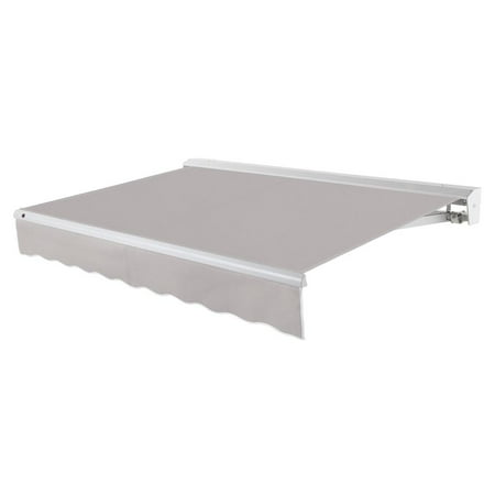 Awntech 10' x 8' Destin Left Motor Left Motorized Patio Retractable Awning, Gray