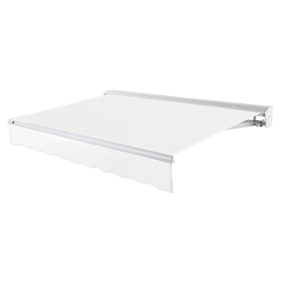 Awntech 10' x 8' Destin Left Motor Left Motorized Patio Retractable Awning, White