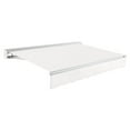 thumbnail image 1 of Awntech 10' x 8' Destin Right Motor Right Motorized Patio Retractable Awning, White, 1 of 7