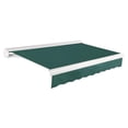 thumbnail image 1 of Awntech 10' x 8' Full Cassette Right Motorized Patio Retractable Awning, Forest, 1 of 7