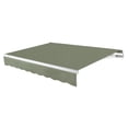 thumbnail image 1 of Awntech 12 Ft Maui Left Motorized Heavy Duty Patio Retractable Awning (144in x 9.25in x 120in), Sage, 1 of 6