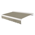 thumbnail image 1 of Awntech 18 Ft Key West Left Motorized Heavy Duty Patio Retractable Awning with Cassette (216in x 9.38in x 120in), Burlap Sack, 1 of 6