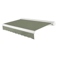thumbnail image 1 of Awntech 18 Ft Key West Left Motorized Heavy Duty Patio Retractable Awning with Cassette (216in x 9.38in x 120in), Sage, 1 of 6
