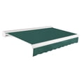 thumbnail image 1 of Awntech 18 Ft Key West Right Motorized Heavy Duty Patio Retractable Awning with Cassette (216in x 9.38in x 120in), Forest, 1 of 6