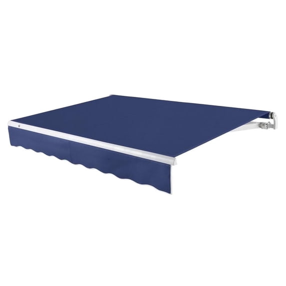 Awntech 18' x 10' Maui Left Motor Left Motorized Patio Retractable Awning, Navy