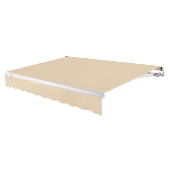 Awntech 18 Ft Maui Left Motorized Heavy Duty Patio Retractable Awning (216in x 9.25in x 120in), Tan