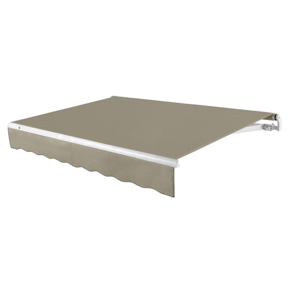 Awntech 24 Ft Maui Left Motorized Heavy Duty Patio Retractable Awning (288in x 9.25in x 120in), Burlap Sack