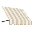 thumbnail image 1 of Awntech 3.375 ft Dallas Retro Fixed Awning Acrylic Fabric, Linen/White Stripe, 1 of 2