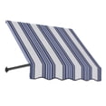thumbnail image 1 of Awntech 3.38 Ft Dallas Retro Straight Slope Fixed Awning with Anodized Arms (40.5in x 18in x 24in), Navy/Gray/White Multi, 1 of 5