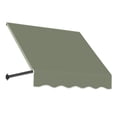 thumbnail image 1 of Awntech 3.38 Ft Dallas Retro Straight Slope Fixed Awning with Anodized Arms (40.5in x 18in x 24in), Sage, 1 of 5