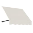 thumbnail image 1 of Awntech 3.38 Ft Dallas Retro Straight Slope Fixed Awning with Anodized Arms (40.5in x 24in x 48in), Oatmeal Tweed, 1 of 5