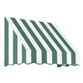 thumbnail image 1 of Awntech 4.375 ft San Francisco Fixed Awning Acrylic Fabric, Forest/White Stripe, 1 of 2
