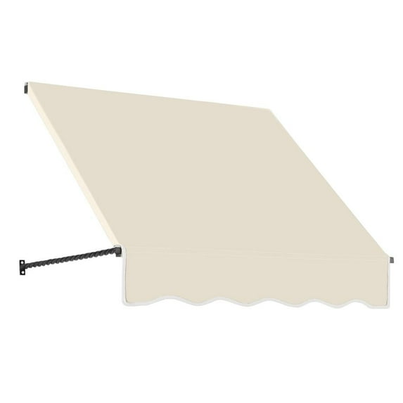 Awntech 4.375 ft Santa Fe Fixed Awning Acrylic Fabric, Linen