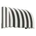 thumbnail image 1 of Awntech 4.375 ft Savannah Fixed Awning Acrylic Fabric, Black/White Stripe, 1 of 2