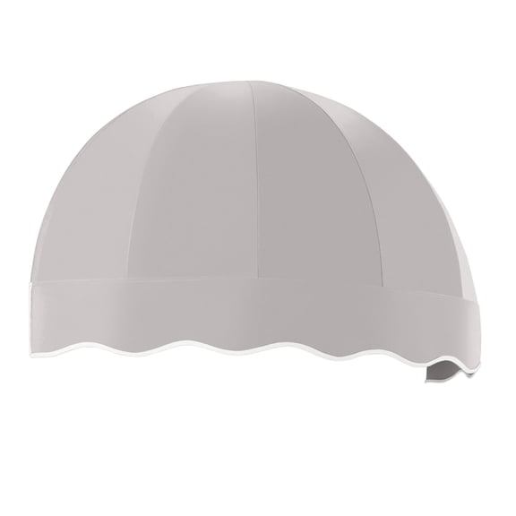 Awntech 4.38 Ft Bostonian Dome-Shaped Fixed Awning Canopy (52.5in x 32.25in x 26.25in), Gray