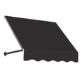 thumbnail image 1 of Awntech 4.38 Ft Dallas Retro Straight Slope Fixed Awning with Anodized Arms (52.5in x 24in x 42in), Black, 1 of 5