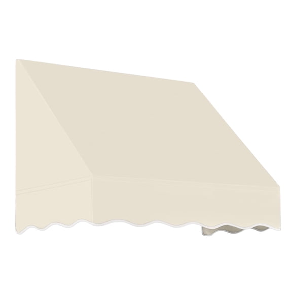 Awntech 4.38 Ft San Francisco Closed-Sided Fixed Awning Canopy (52.5in x 24in x 42in), Linen