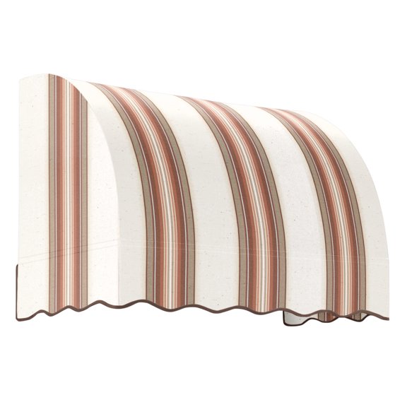 Awntech 4.38 Ft Savannah Waterfall Closed-Sides Awning Canopy (52.5in x 44in x 36in), Brown/Tan/Terracotta Multi