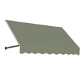 thumbnail image 1 of Awntech 5.38 Ft Dallas Retro Straight Slope Fixed Awning with Anodized Arms (64.5in x 18in x 36in), Sage, 1 of 5