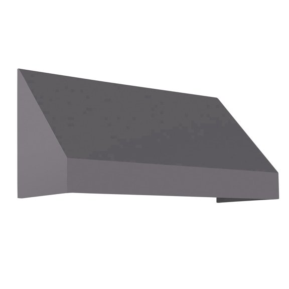Awntech 5.38 Ft New Yorker Fixed Awning Canopy with Rigid Valance (64.5in x 24in x 36in), Gunmetal