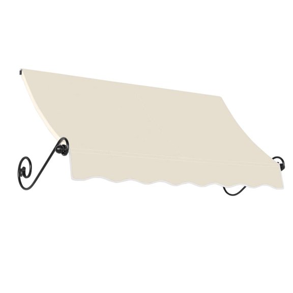 Awntech 6.375 ft Charleston Fixed Awning Acrylic Fabric, Linen