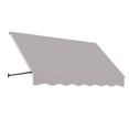 thumbnail image 1 of Awntech 6.38 Ft Santa Fe Fixed Awning Canopy with Twisted Rope Arms (76.5in x 44in x 36in), Gray, 1 of 2