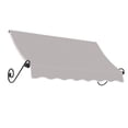 thumbnail image 1 of Awntech 6.38 Ft Charleston Sloped Fixed Awning with Scrolled Iron Arms (76.5in x 18in x 36in), Gray, 1 of 3