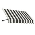 thumbnail image 1 of Awntech 7.375 ft Dallas Retro Fixed Awning Acrylic Fabric, Black/White Stripe, 1 of 2