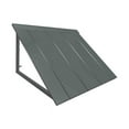 thumbnail image 1 of Awntech H22-US-7PTR 7 ft. Houstonian Metal Standing Seam Awning, Pewter - 92 x 24 x 24 in., 1 of 1