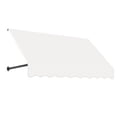 thumbnail image 1 of Awntech 8.375 ft Dallas Retro Fixed Awning Acrylic Fabric, White, 1 of 2