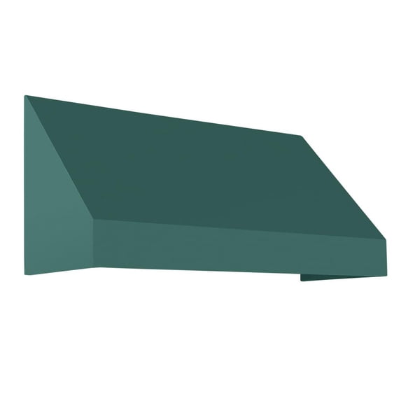 Awntech 8.375 ft New Yorker Fixed Awning Acrylic Fabric, Forest