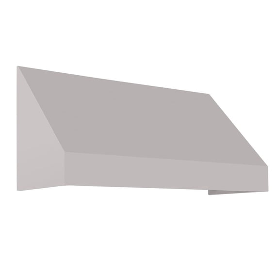 Awntech 8.375 ft New Yorker Fixed Awning Acrylic Fabric, Gray