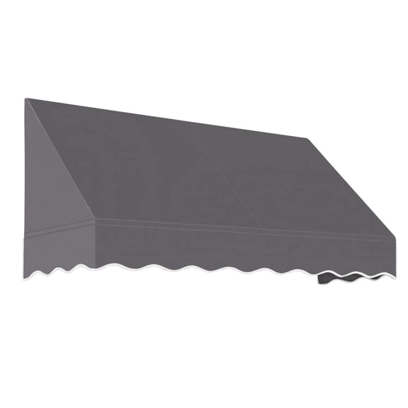 Awntech 8.38 Ft San Francisco Closed-Sided Fixed Awning Canopy (100.5in x 24in x 48in), Gunmetal