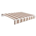 thumbnail image 1 of Awntech 8 Ft Maui Right Motorized Heavy Duty Patio Retractable Awning (96in x 9.25in x 78in), Brown/Tan/Terracotta Multi, 1 of 5