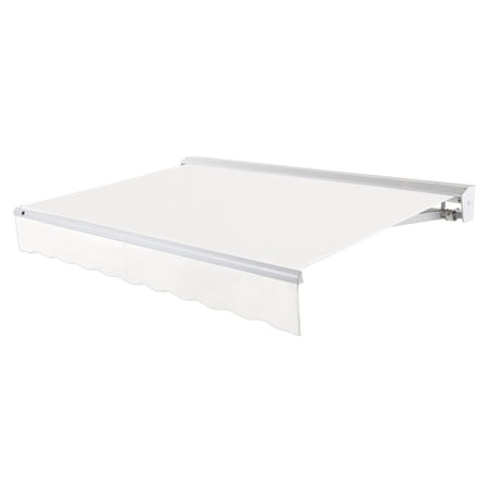 Awntech 8' x 6.5' Destin Left Motor Left Motorized Patio Retractable Awning, White
