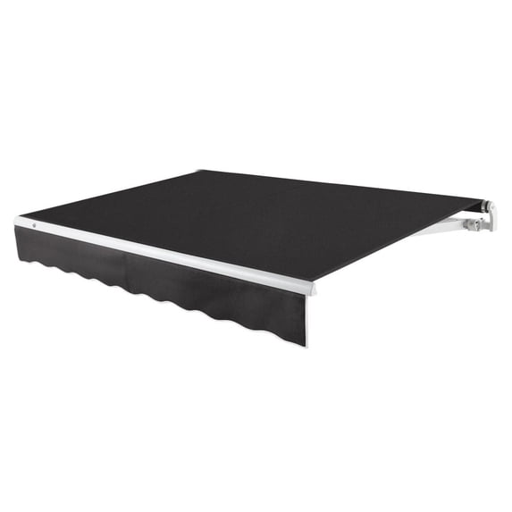 Awntech 8' x 6.5' Maui Left Motor Left Motorized Patio Retractable Awning, Black