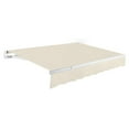 thumbnail image 1 of Awntech 14 Ft Maui Manual Heavy Duty Patio Retractable Awning (168in x 9.25in x 120in), Linen, 1 of 9