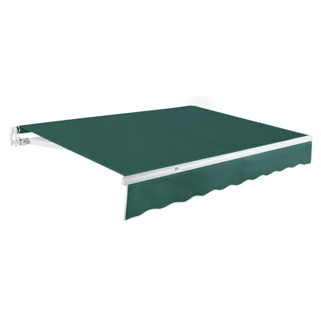 Awntech 20 Ft Maui Manual Heavy Duty Patio Retractable Awning (240in x 9.25in x 120in), Forest