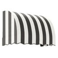thumbnail image 1 of Awntech 3.38 Ft Savannah Waterfall Closed-Sides Awning Canopy (40.5in x 31in x 24in), Black/White Stripe, 1 of 2