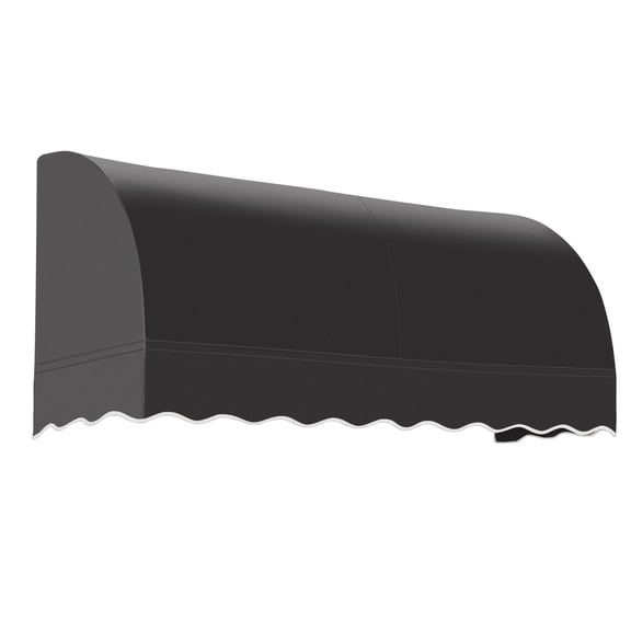 Awntech 6.38 Ft Savannah Waterfall Closed-Sides Awning Canopy (76.5in x 31in x 24in), Black