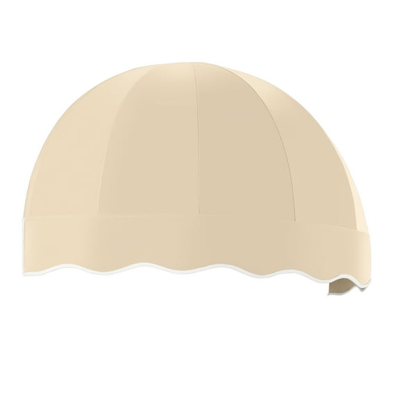 Awntech 4.38 Ft Bostonian Dome-Shaped Fixed Awning Canopy (52.5in x 32.25in x 26.25in), Tan