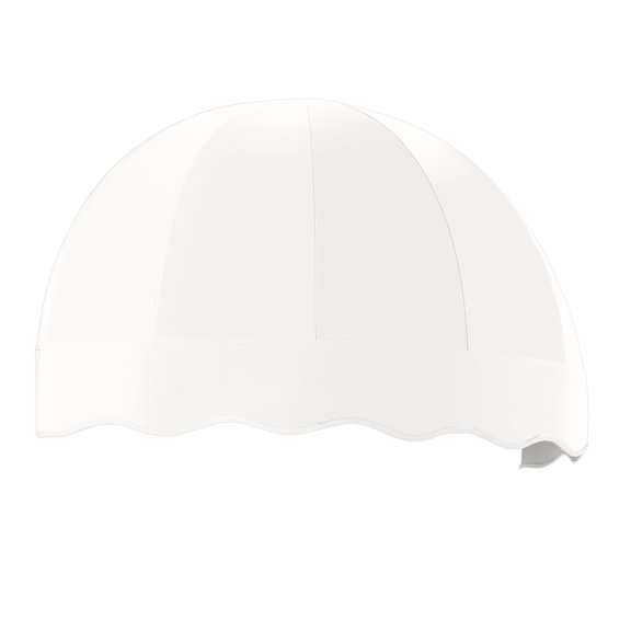 Awntech 3.38 Ft Bostonian Dome-Shaped Fixed Awning Canopy (40.5in x 26.25in x 20.25in), White